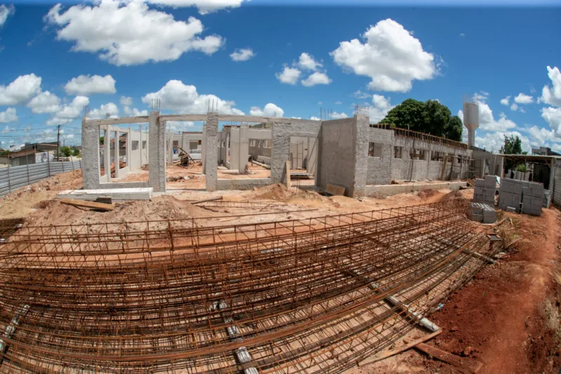 Construção da nova UBS do bairro Bela Vista avança e já atinge 42% de execução