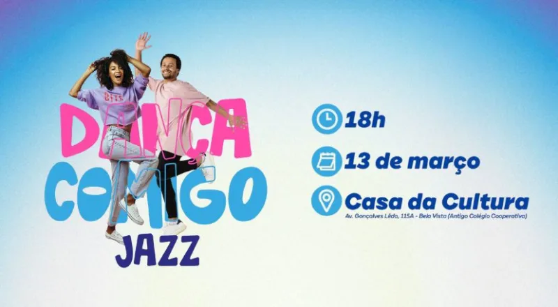 Aula aberta de Jazz marca nova edição do “Dança Comigo” em Teixeira de Freitas