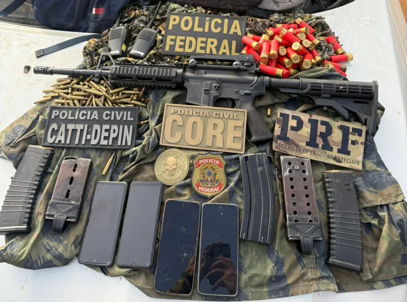 Operações Sombras da Mata II e Tekó Porã II prende 3 e apreende armas de guerra no Extremo Sul da Bahia