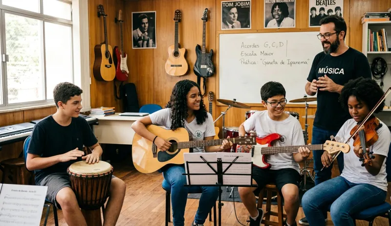 Aulas Gratuitas de Música: Ibirapuã abre inscrições para o Projeto 