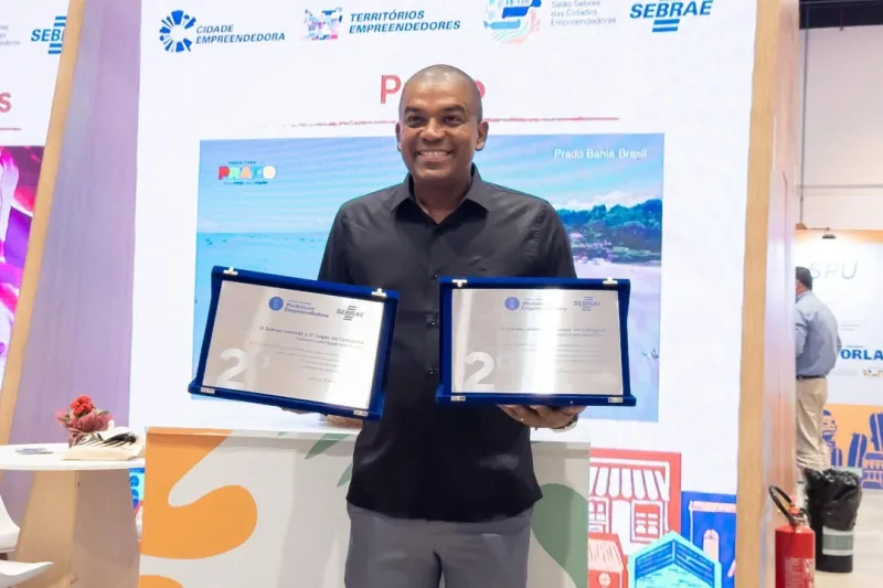 Prado conquista destaque estadual com dois prêmios no Sebrae Prefeitura Empreendedora