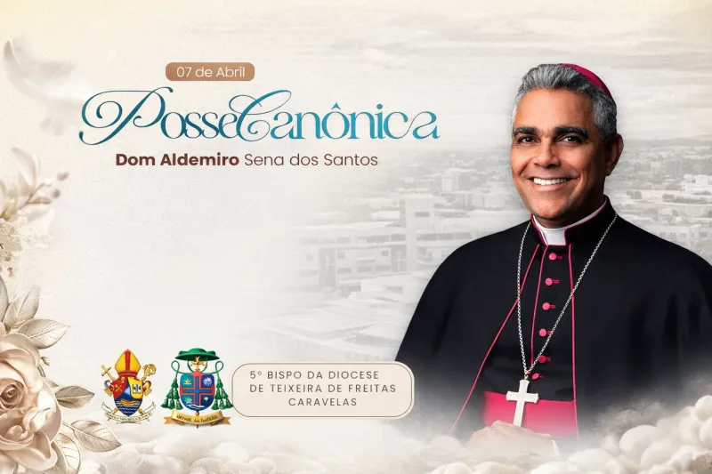 Catedral São Pedro sediará posse canônica do novo bispo da Diocese de Teixeira de Freitas/Caravelas