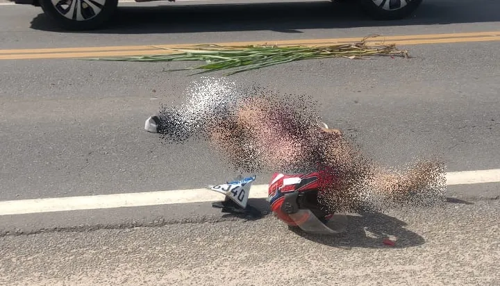 Motociclista morre em acidente após desviar de ônibus e invadir contramão em Eunápolis