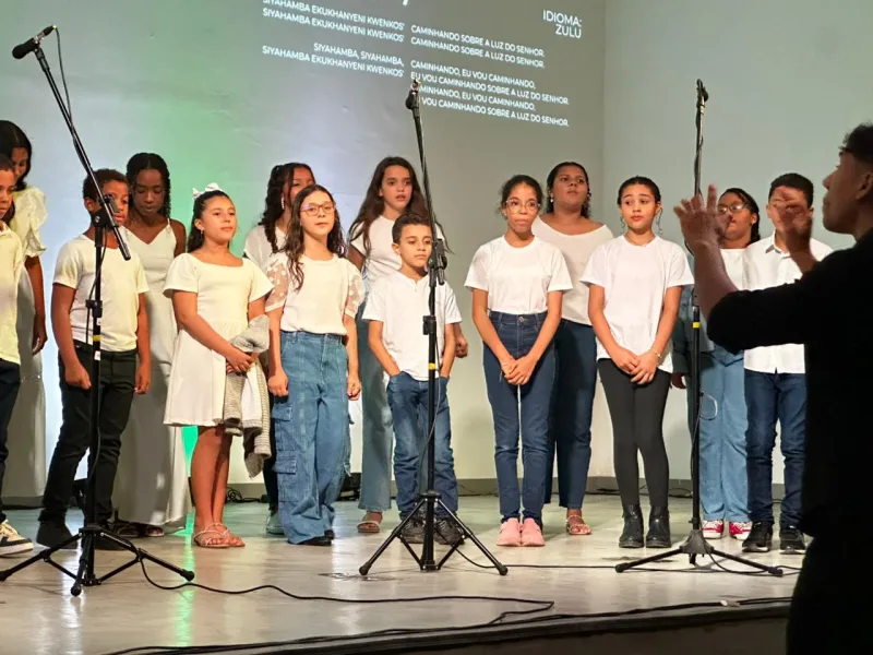 NEOJIBA de Teixeira de Freitas apresenta recital do Coro Infantil com temática de lendas indígenas