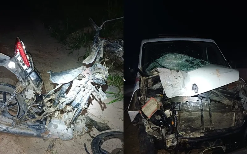 Casal morre em colisão entre moto e ambulância na BR-367 em Porto Seguro