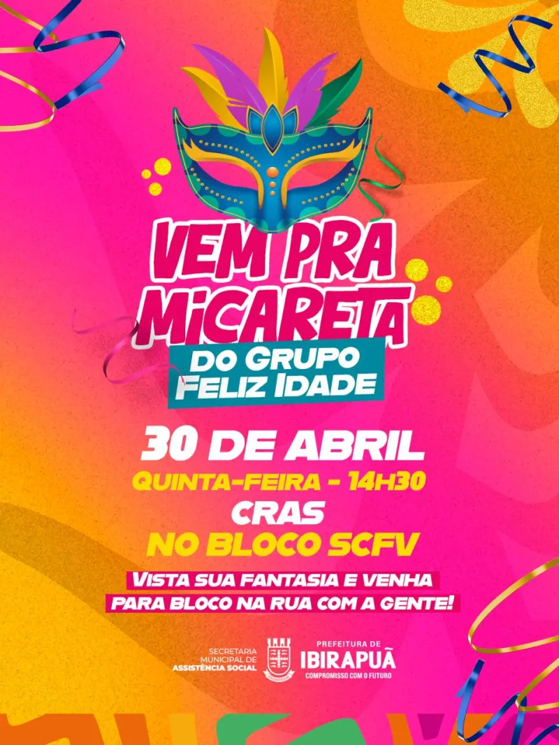 Prefeitura de Ibirapuã promove momento cultural com o grupo Feliz Idade nesta quinta (30)