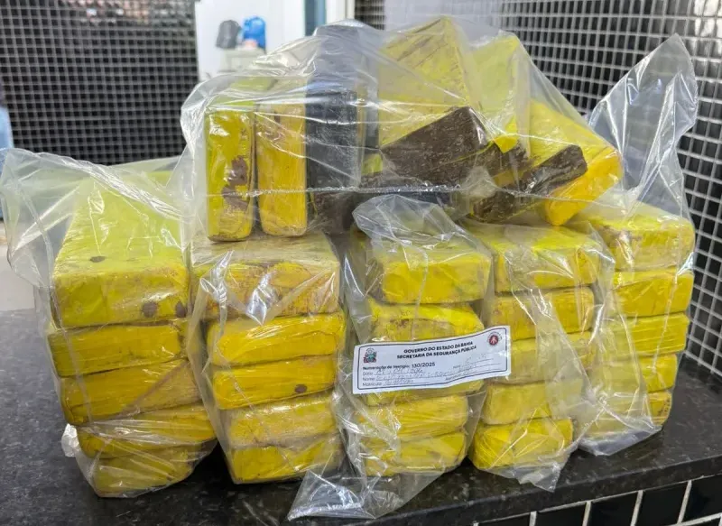 PM apreende mais de 24 kg de maconha durante ação em Itamaraju