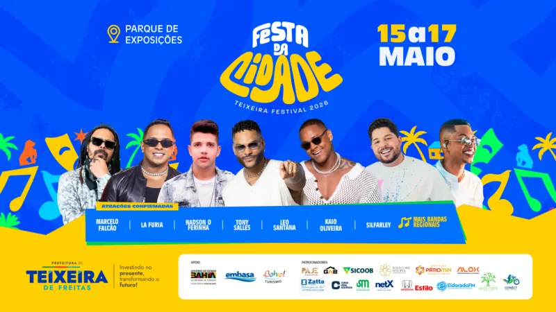COMEÇA HOJE! Teixeira Festival 2026 promete agitar a cidade com três dias de música, cultura e muita festa