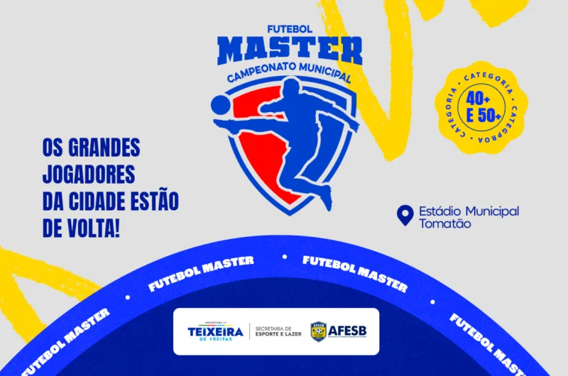 Campeonato Municipal Master entra na fase semifinal com disputas decisivas no Estádio Municipal