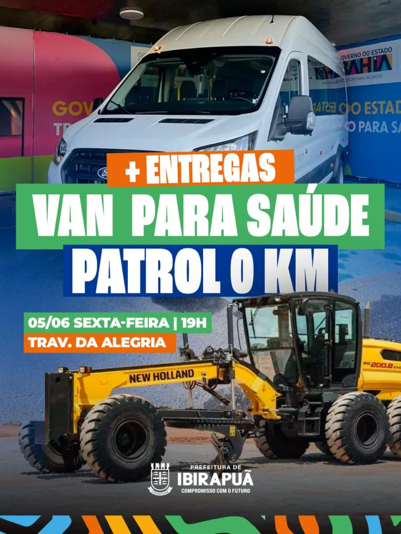 Mais investimentos para Ibirapuã: Prefeitura entrega van e patrol nesta sexta (05)