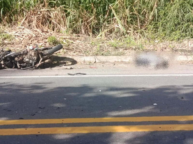 Motociclista morre em batida frontal com carreta na BR-101 Eunápolis e Itabela