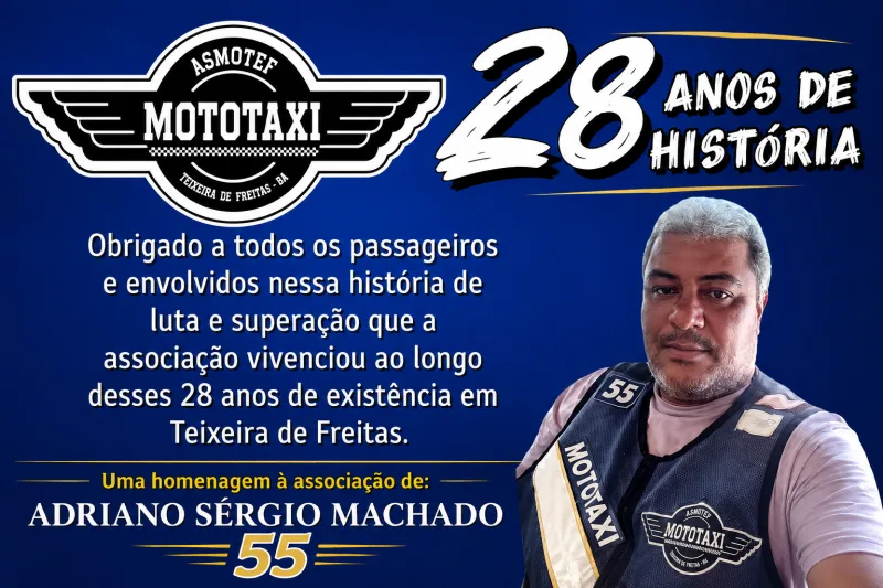 AMOSTEF celebra 28 anos de história e contribuição para a mobilidade urbana de Teixeira de Freitas AMOSTEF celebra 28 anos de história e contribuição para a mobilidade urbana de Teixeira de Freitas