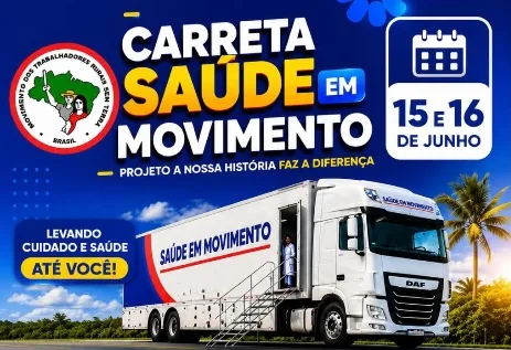 Carreta Saúde em Movimento leva atendimentos gratuitos ao Assentamento Fábio Henrique, em Prado