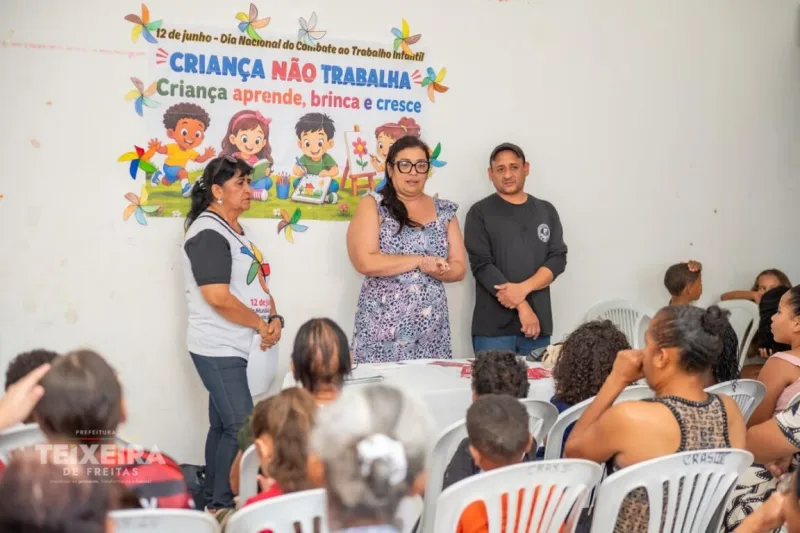 Prefeitura de Teixeira de Freitas intensifica campanha de combate ao trabalho infantil com ações em toda a cidade