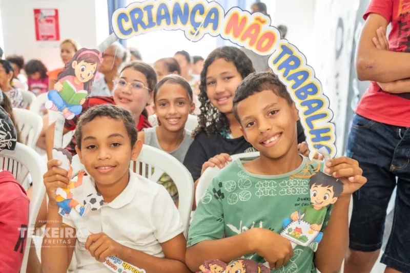 Prefeitura de Teixeira de Freitas intensifica campanha de combate ao trabalho infantil com ações em toda a cidade