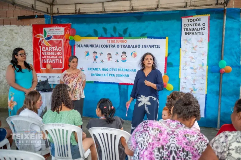 Prefeitura de Teixeira de Freitas intensifica campanha de combate ao trabalho infantil com ações em toda a cidade
