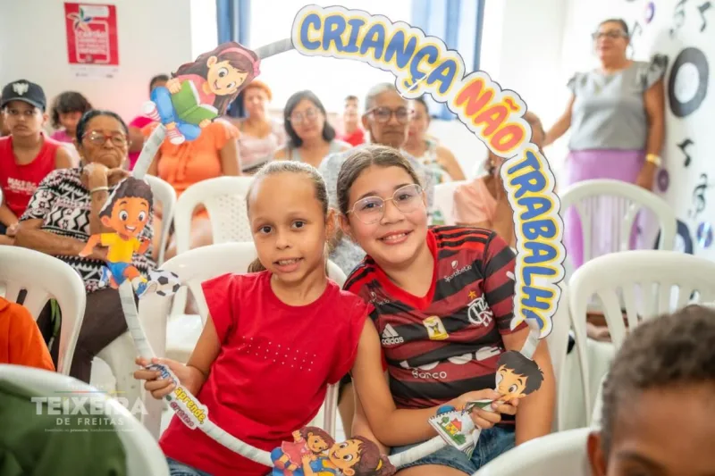 Prefeitura de Teixeira de Freitas intensifica campanha de combate ao trabalho infantil com ações em toda a cidade