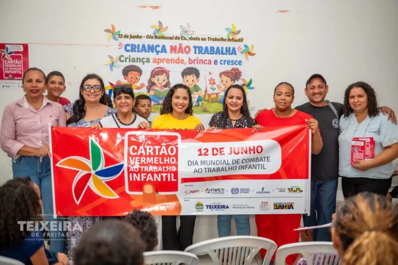 Prefeitura de Teixeira de Freitas intensifica campanha de combate ao trabalho infantil com ações em toda a cidade