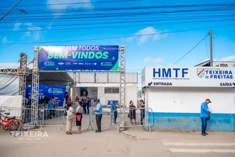 Mutirão “Hospital que Cuida” amplia acesso à saúde especializada e deve realizar mais de 2 mil atendimentos em Teixeira de Freitas
