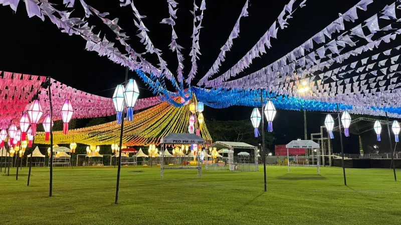 Resgate histórico e inovação: Ornamentação é um show à parte no 38º Arraiá do Água Fria