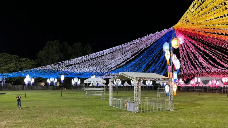 Resgate histórico e inovação: Ornamentação é um show à parte no 38º Arraiá do Água Fria