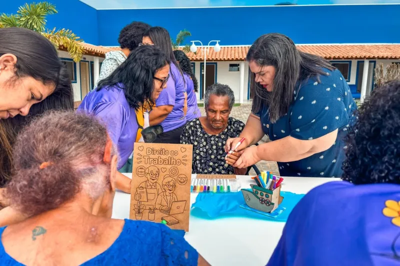 Secretaria de Assistência Social realiza ação especial no Lar dos Idosos do Prado