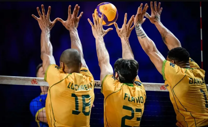 Brasil pega Itália atrás de reabilitação na Liga das Nações de vôlei