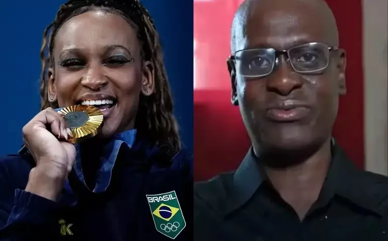 Pai de Rebeca Andrade morre; irmã da ginasta anuncia a perda nas redes