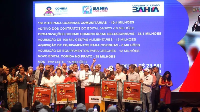 Governo da Bahia realiza o maior investimento do país em ações de combate à fome Governo da Bahia realiza o maior investimento do país em ações de combate à fome