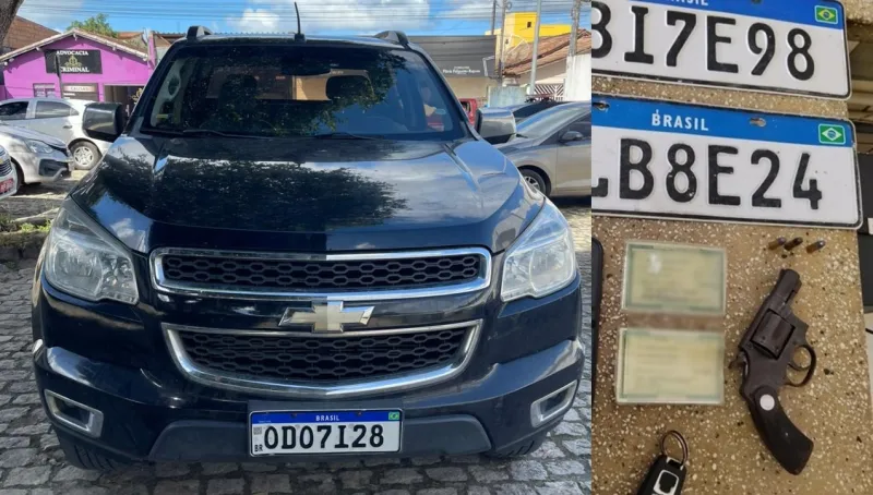 Polícia Militar recupera caminhonete roubada e apreende arma no São Lourenço em Teixeira de Freitas Polícia Militar recupera caminhonete roubada e apreende arma no São Lourenço em Teixeira de Freitas