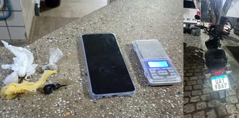 Homem é preso por tráfico de drogas em Teixeira de Freitas Homem é preso por tráfico de drogas em Teixeira de Freitas