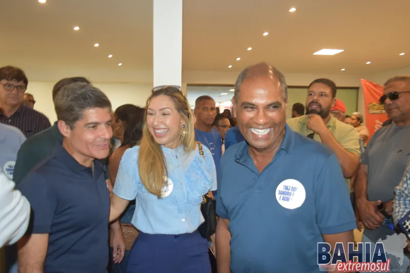 Prefeito Robertinho participa de encontro com  ACN Neto pré-candidato ao Governo da Bahia  em Posto da Mata
