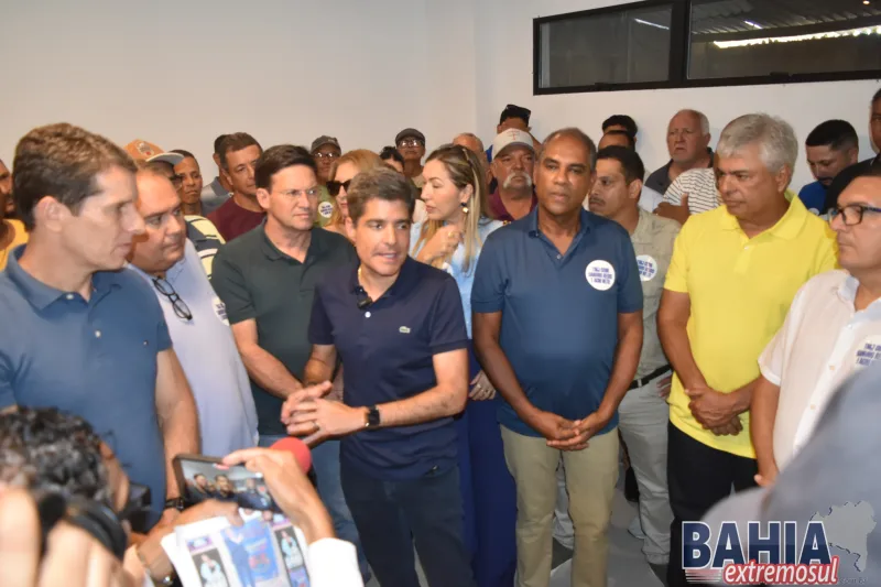 Prefeito Robertinho participa de encontro com  ACN Neto pré-candidato ao Governo da Bahia  em Posto da Mata