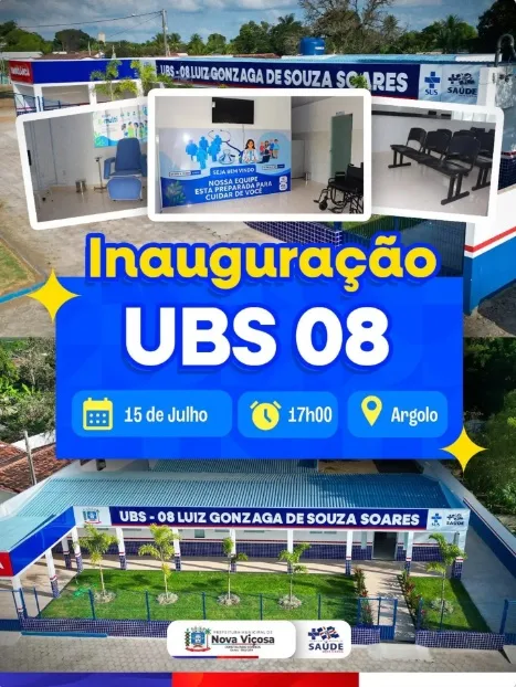 Prefeitura de Nova Viçosa inaugura nova Unidade Básica de Saúde no distrito de Argolo