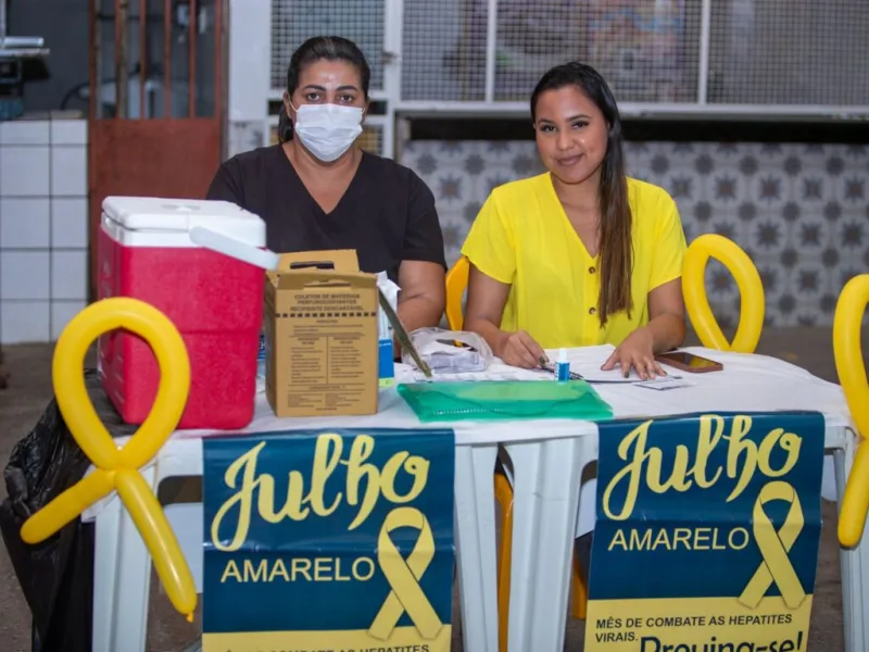 Campanha Julho Amarelo leva testagem e vacinação ao Mercado Municipal de Teixeira de Freitas Campanha Julho Amarelo leva testagem e vacinação ao Mercado Municipal de Teixeira de Freitas