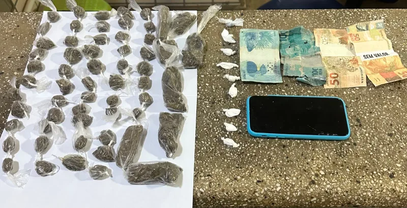 Policiais da Pegasus prende indivíduo por tráfico de drogas em Teixeira de Freitas