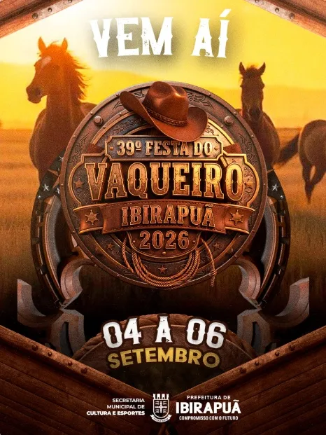 Tradicional Festa do Vaqueiro acontece de 4 a 6 de setembro em Ibirapuã Tradicional Festa do Vaqueiro acontece de 4 a 6 de setembro em Ibirapuã