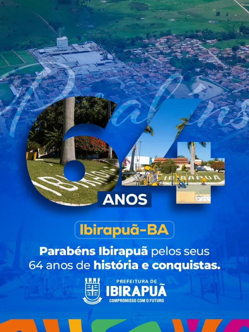 Ibirapuã celebra 64 anos de emancipação política com orgulho de sua história e confiança no futuro Ibirapuã celebra 64 anos de emancipação política com orgulho de sua história e confiança no futuro