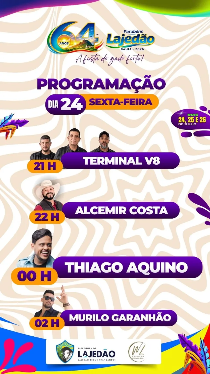 ajedão divulga programação oficial da Festa do Gado Forte 2026; confira as atrações ajedão divulga programação oficial da Festa do Gado Forte 2026; confira as atrações