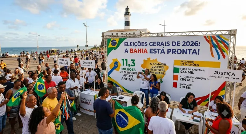 Bahia ultrapassa 11,3 milhões de eleitores aptos para as Eleições 2026; mulheres seguem maioria Bahia ultrapassa 11,3 milhões de eleitores aptos para as Eleições 2026; mulheres seguem maioria