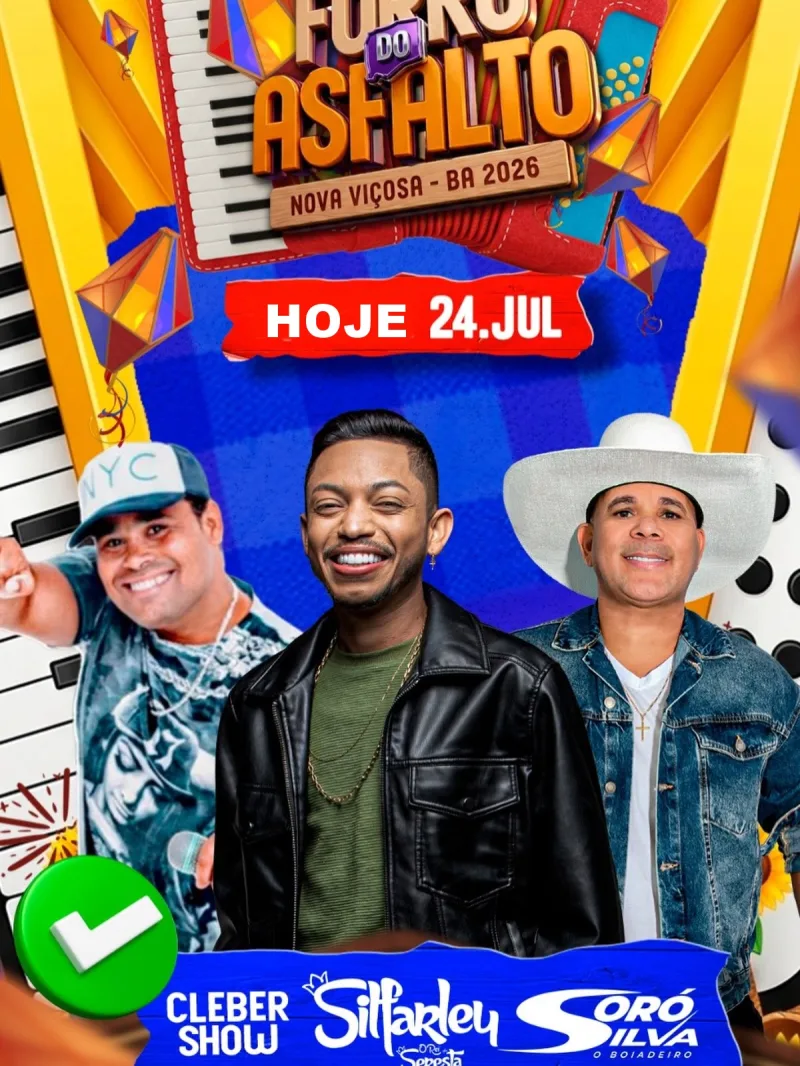 Forró do Asfalto 2026 começa hoje e promete agitar Nova Viçosa com três dias de festa Forró do Asfalto 2026 começa hoje e promete agitar Nova Viçosa com três dias de festa