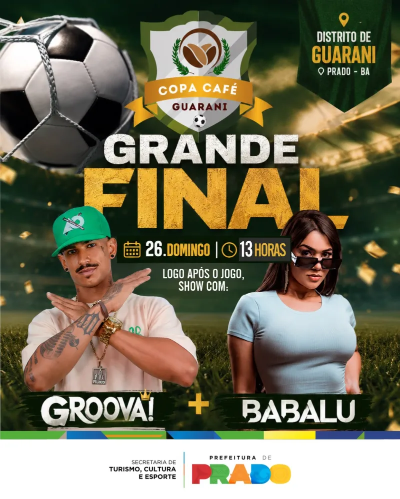Grande final da Copa Café Guarani acontece neste domingo e promete movimentar o Distrito de Guarani, em Prado