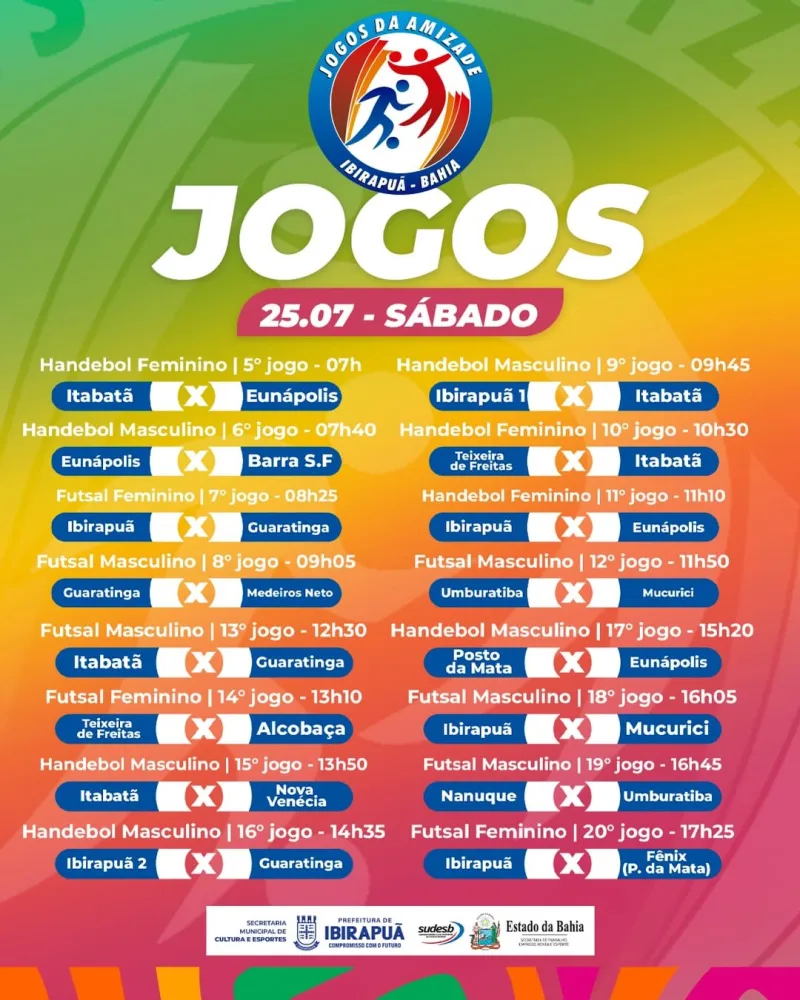 23ª edição dos Jogos da Amizade começa em clima de festa e movimenta Ibirapuã