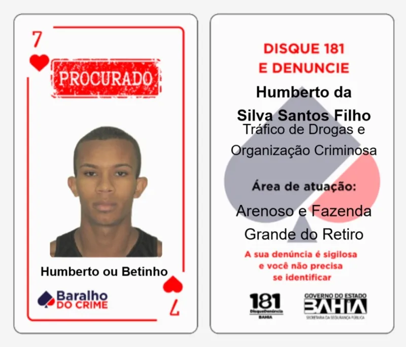 7 de Copas do Baralho do Crime da Bahia é preso durante operação integrada no Rio de Janeiro