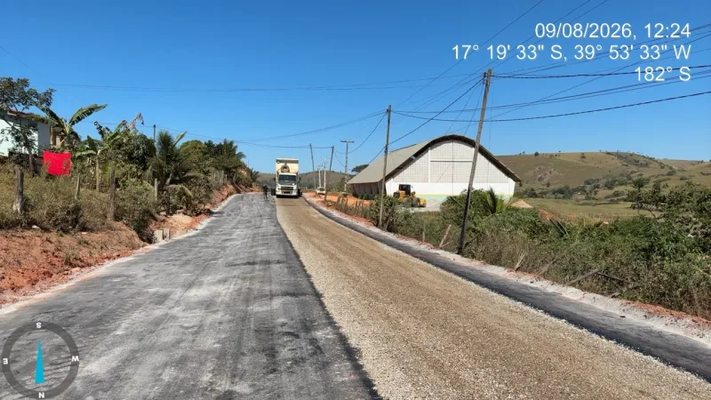 Prefeitura de Vereda amplia projeto e leva asfaltamento da Ladeira Alto da Coruja até a entrada de Massaranduba