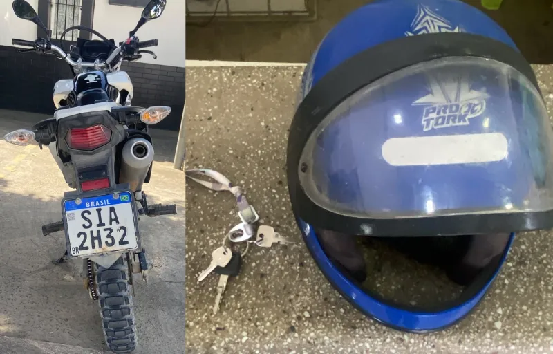 Polícia Militar prende homem em Teixeira de Freitas e recupera motocicleta furtada em Prado