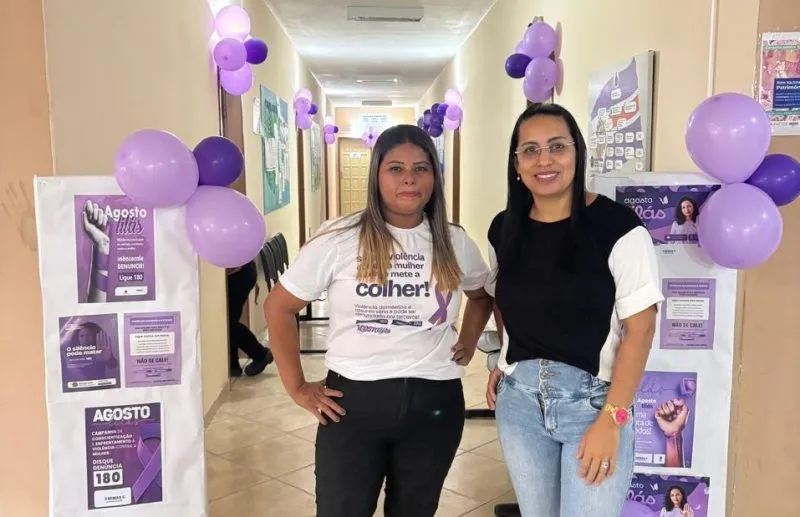 Agosto Lilás mobiliza equipamentos da Assistência Social de Mucuri em campanha de conscientização pelo fim da violência contra a mulher