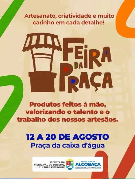 Feira da Praça reúne artesanato e criatividade na Praça da Caixa d’Água, em Alcobaça