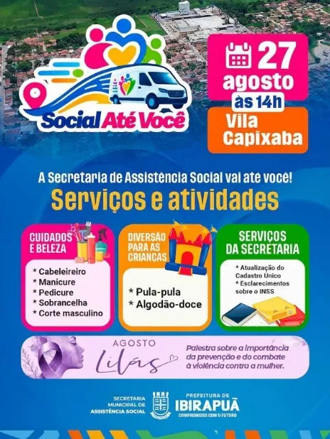 Projeto Social Até Você leva atendimento, lazer e orientação aos moradores da Vila Capixaba em Ibirapuã