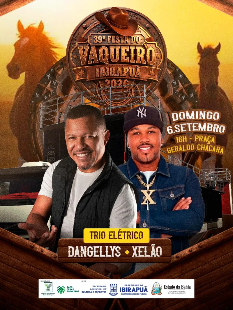 Escolha da Rainha do Vaqueiro, Cavalgada e grandes shows preparam o público para a 39ª Festa do Vaqueiro de Ibirapuã